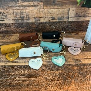 Lipstick Holder Keychain w/ mirror